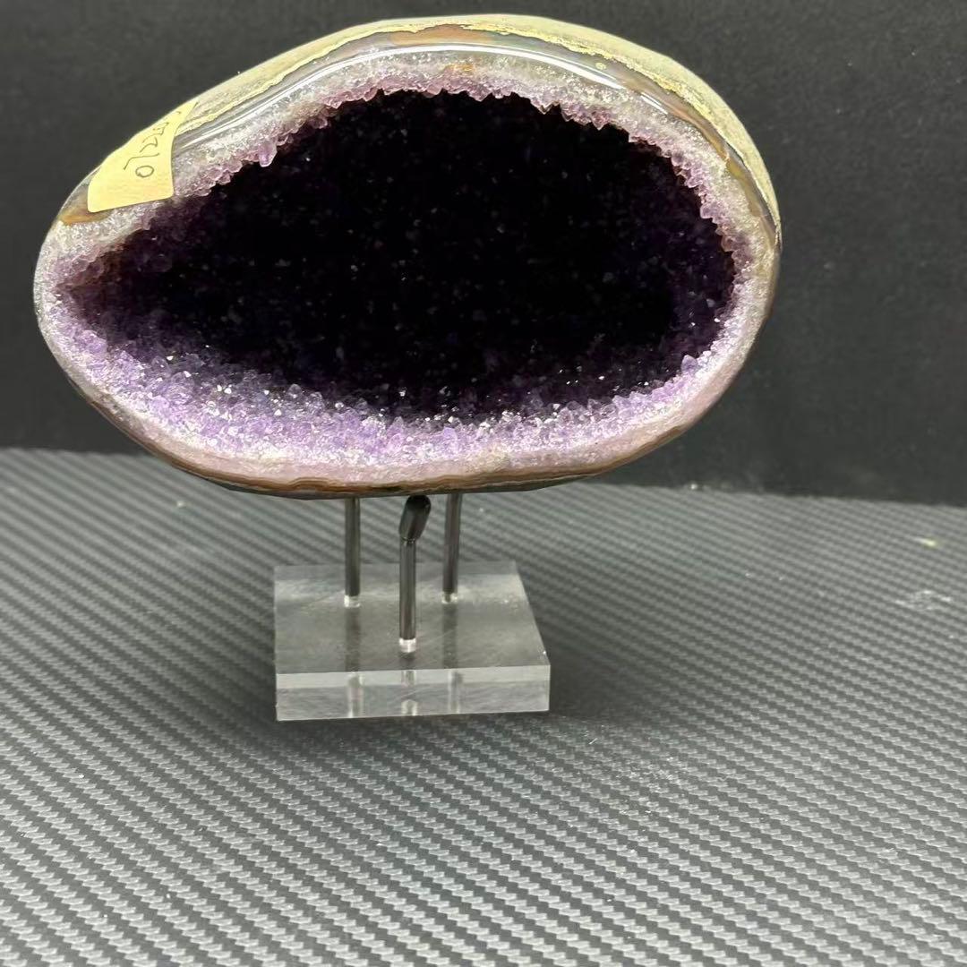 天然石アメジストのドーム　置物NO.072203