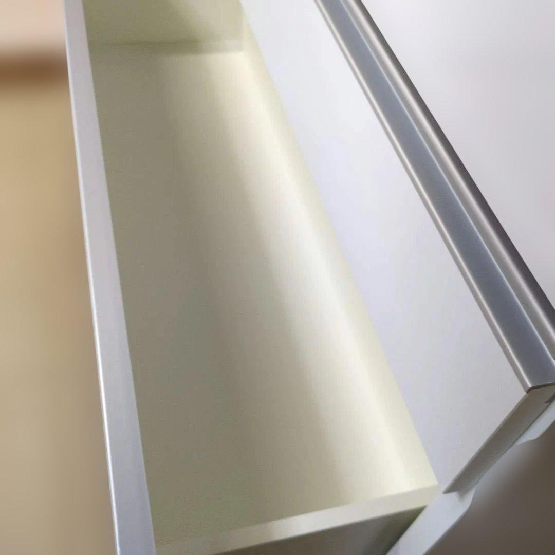 キッチンカウンター 薄型 天板ステンレス鏡面仕上げ