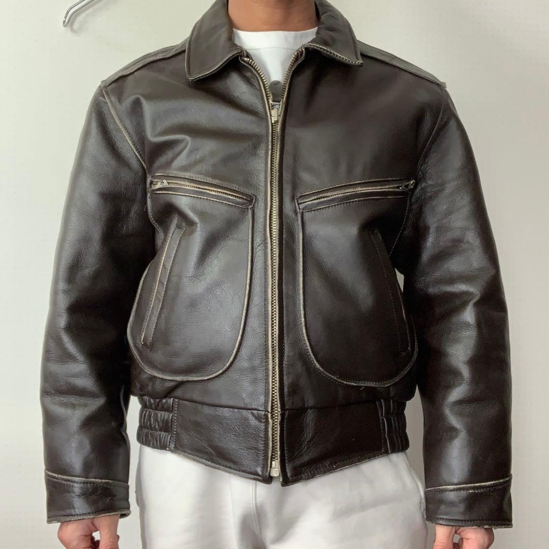 ジャケット・アウター 80s AVIREX G-2 leather jacket dark brown