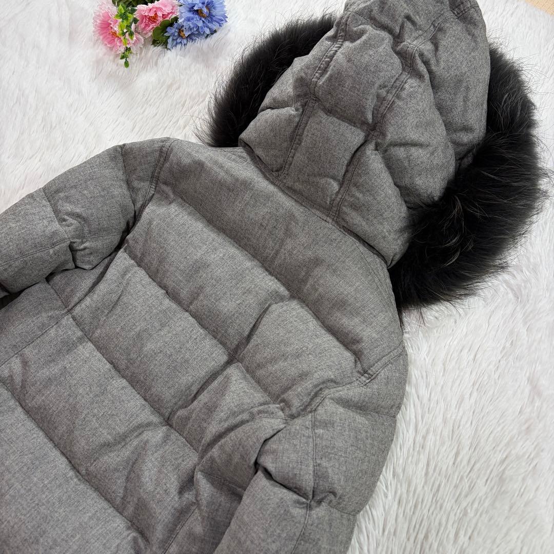 希少 デュベティカ ガニメダ ダウンコート カシミヤ混 40 ファー