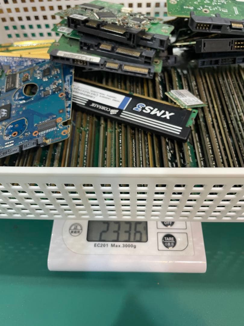 ジャンク PCメモリ 100枚 都市鉱山 金メッキ