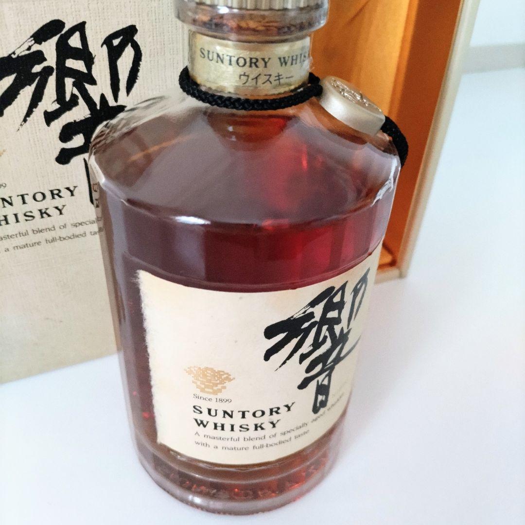 希少 初期【サントリー】響 旧ボトル　裏ゴールドラベル 金キャップ 古酒 未開封