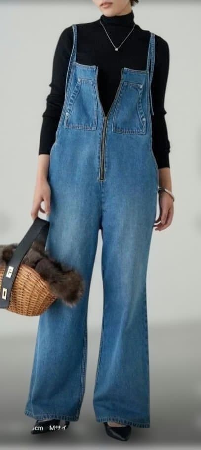 週末限定値下げ‼️タイムセール✨Loungedress　デニムオールインワン