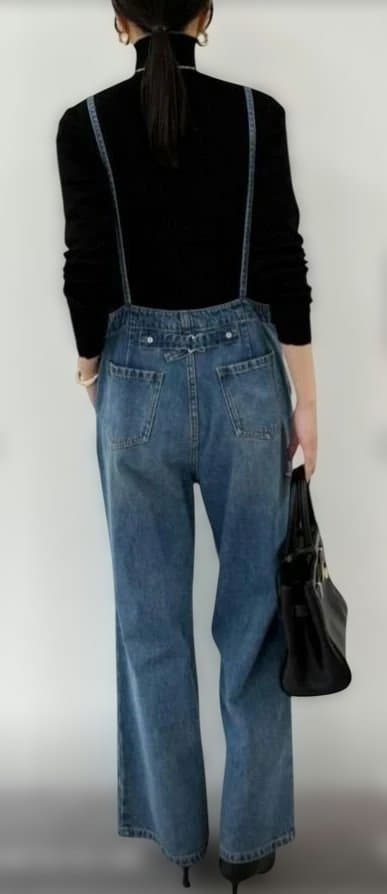 週末限定値下げ‼️タイムセール✨Loungedress　デニムオールインワン