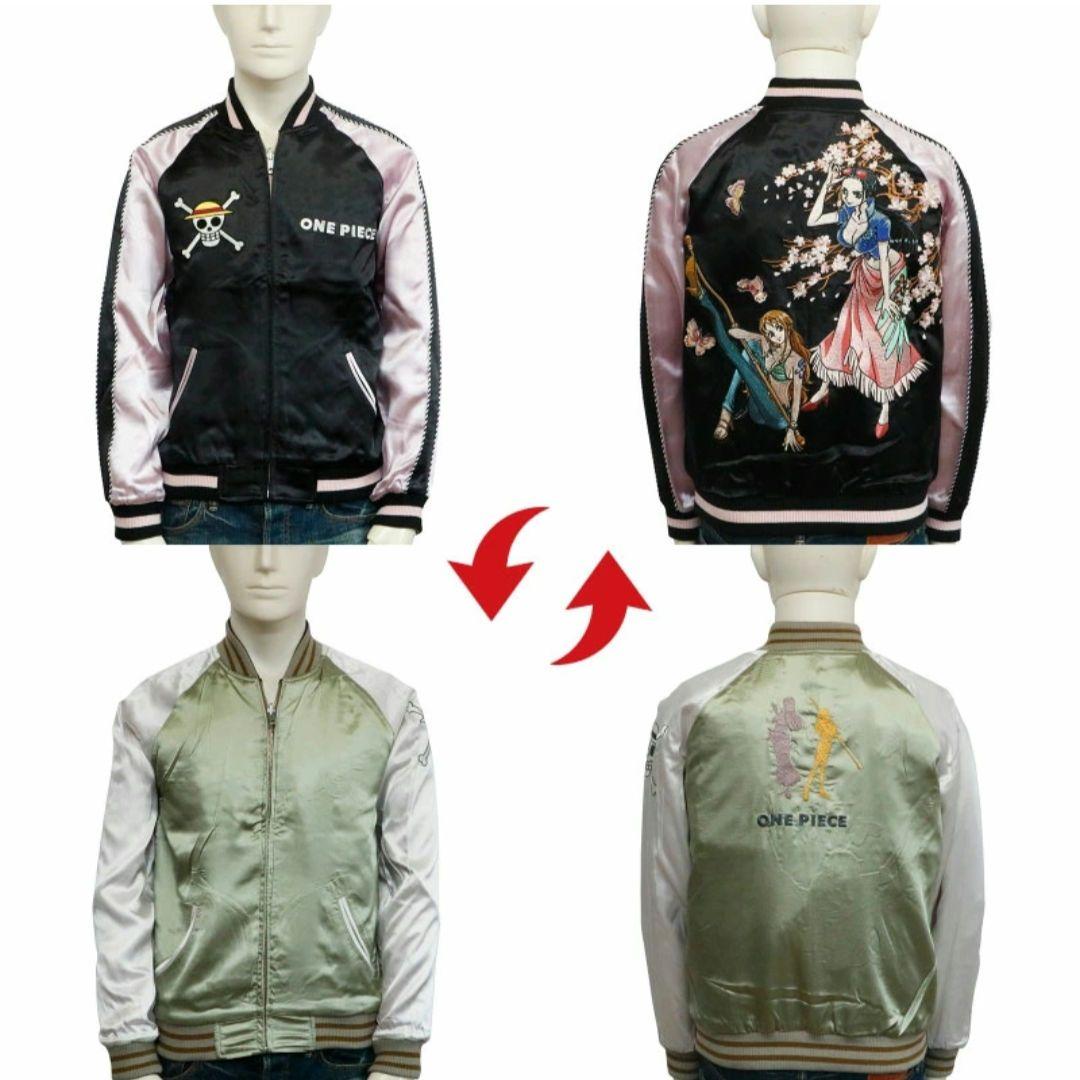 ONE PIECE　ナミ・ロビン 総刺繍 リバーシブル スカジャン　サイズXL