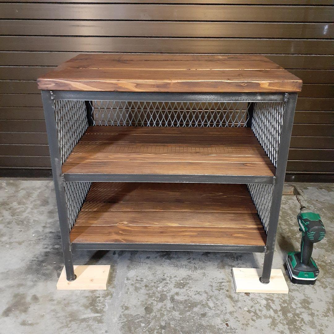 アイアン　シェルフ　ラック　インダストリアル　シューズラック　植物棚　男前　棚