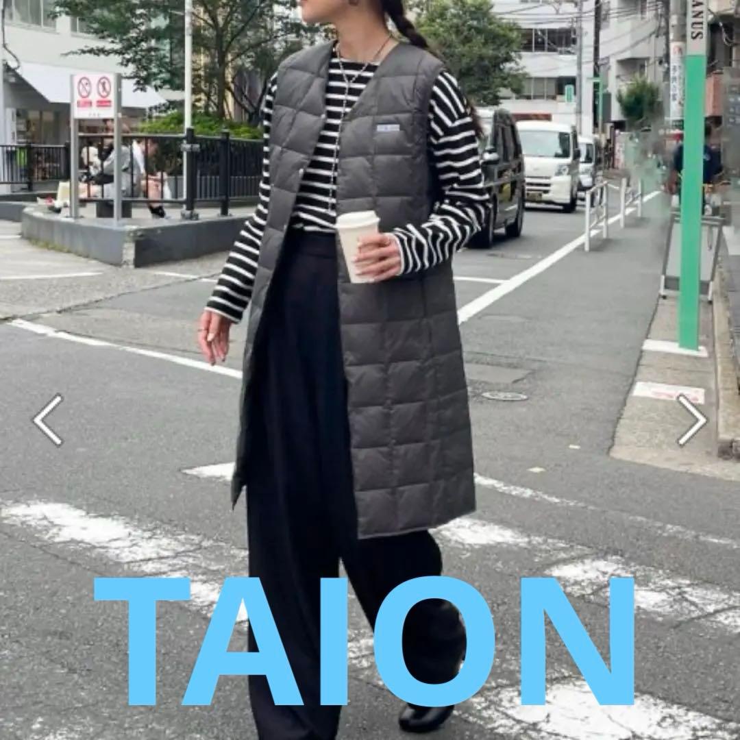 TAION×fredy emue ダウンベスト　ロングダウンベスト　ジレ