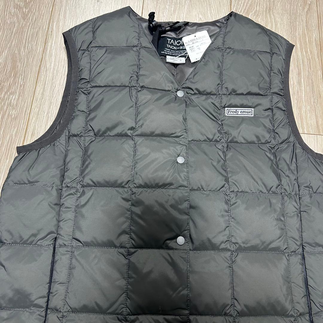 TAION×fredy emue ダウンベスト　ロングダウンベスト　ジレ