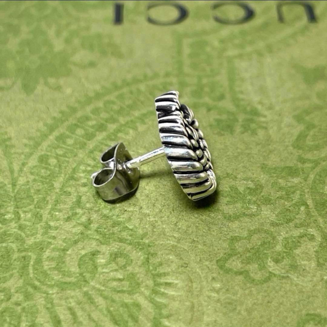 GUCCIグッチ マーモントGG ツイストピアス片耳　希少　燻　箱付き