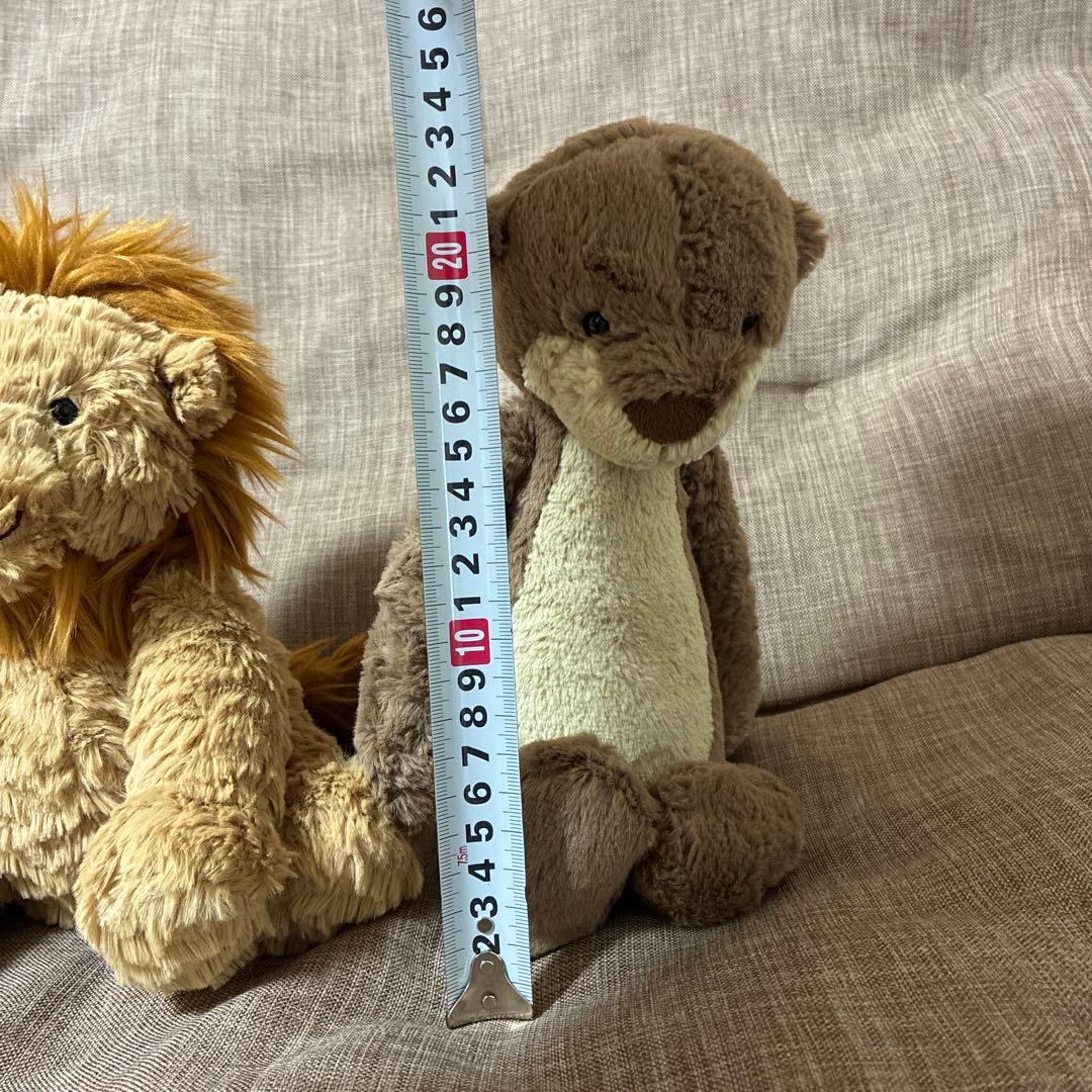 ジェリーキャット　ライオン カワウソ　ぬいぐるみ 中型