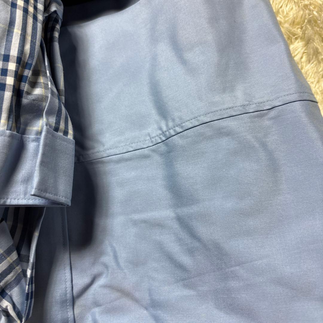 ◎未使用 バーバリー パジャマ 上下セット 男女ペア 2着 ブルー 長袖長ズボン