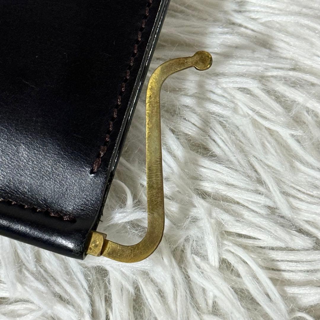 未使用品✨シュペリオールレイバー マネークリップ　レザー　ブラック　ミニ財布
