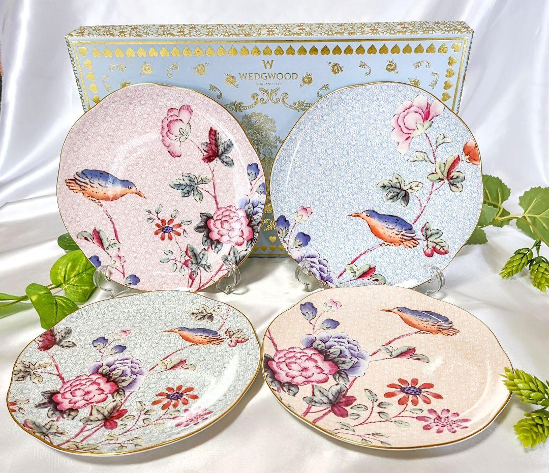 ウェッジウッド　ハーレクイン【未使用箱入】カッコープレート4枚セット