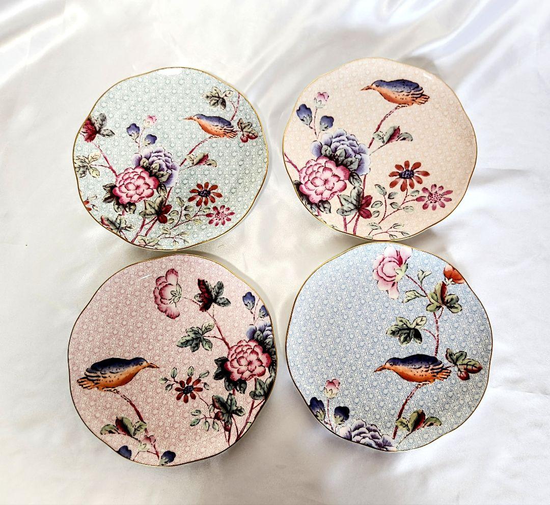 ウェッジウッド　ハーレクイン【未使用箱入】カッコープレート4枚セット