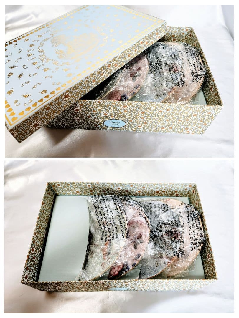 ウェッジウッド　ハーレクイン【未使用箱入】カッコープレート4枚セット