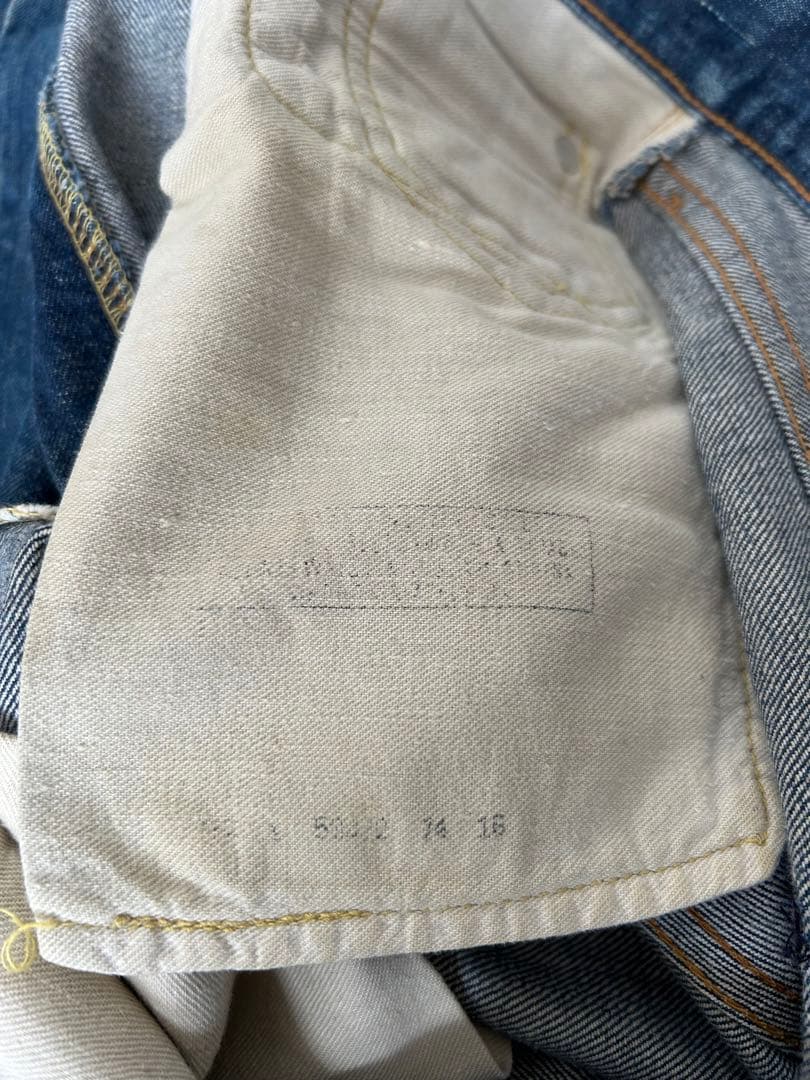 70s〜Levi's502シングル　スモールe denimpants