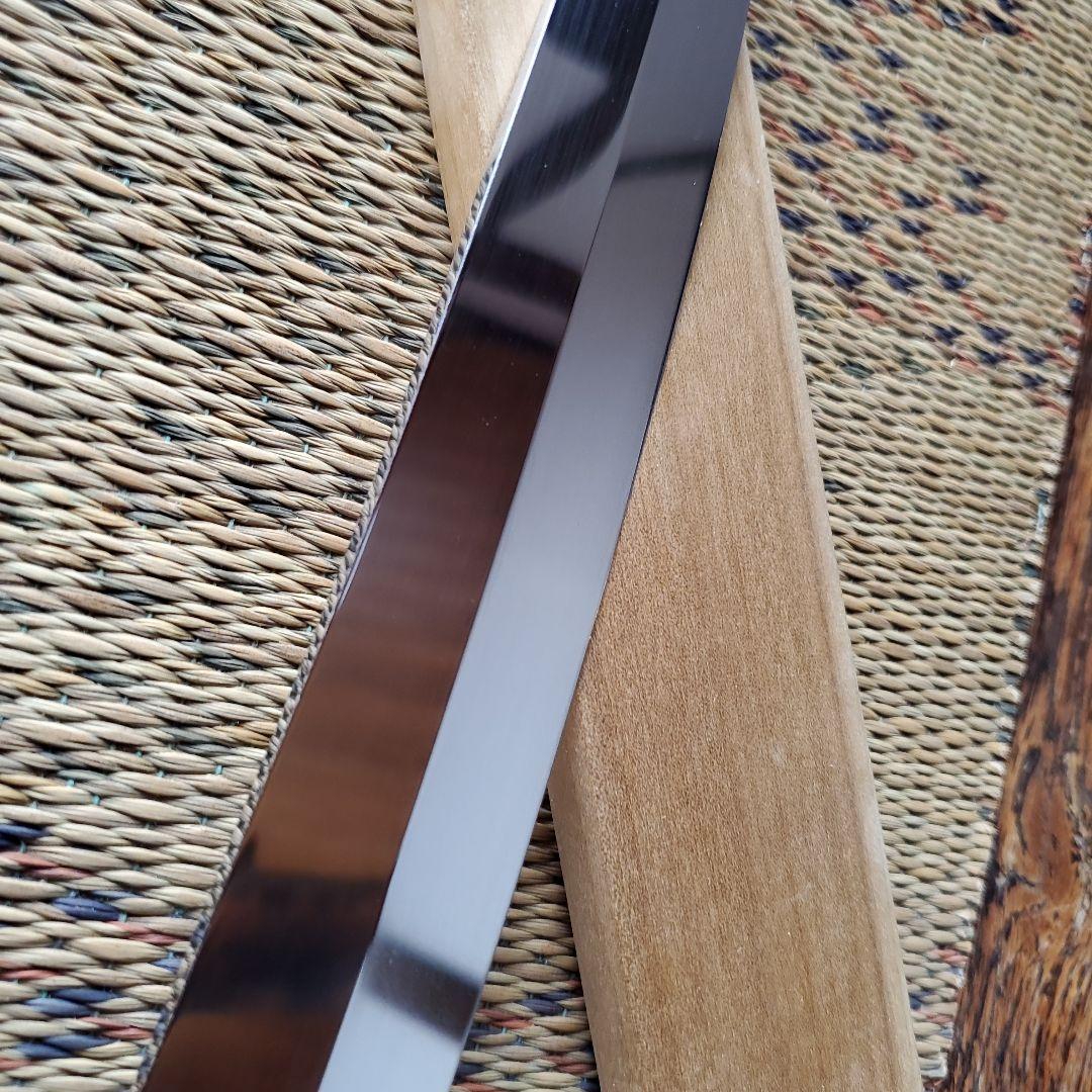 城山刃物製作所　八寸先丸包丁　超鋼スーパー本焼き黒檀柄鞘付