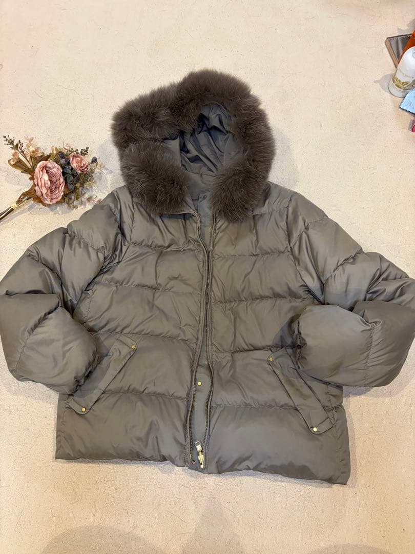 グリーンレーベルリラクシング　リバーシブルダウンジャケット