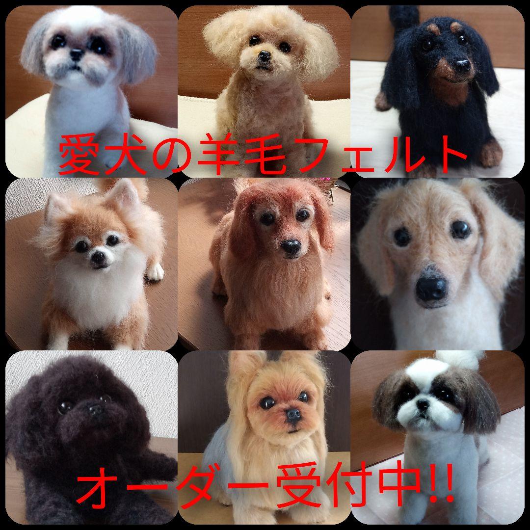 愛犬の羊毛フェルトオーダー・受付・わんちゃん