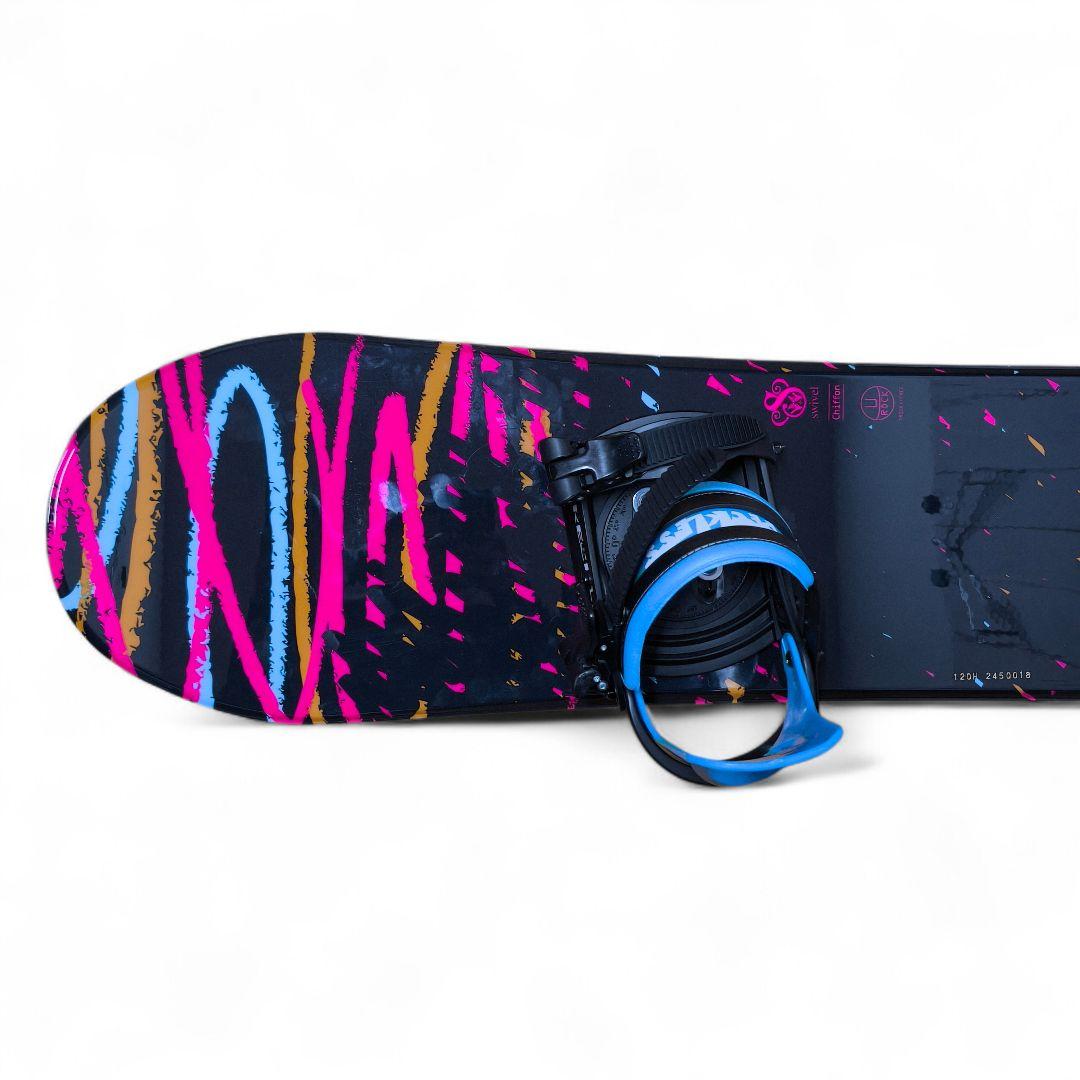 Swivel キッズ ジュニア スノーボード ＆ ビンディングセット 120cm