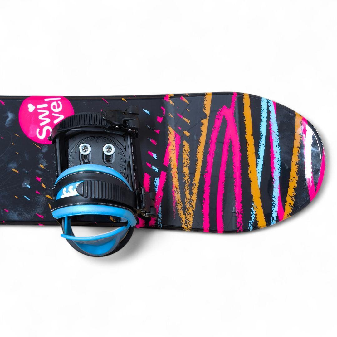 Swivel キッズ ジュニア スノーボード ＆ ビンディングセット 120cm