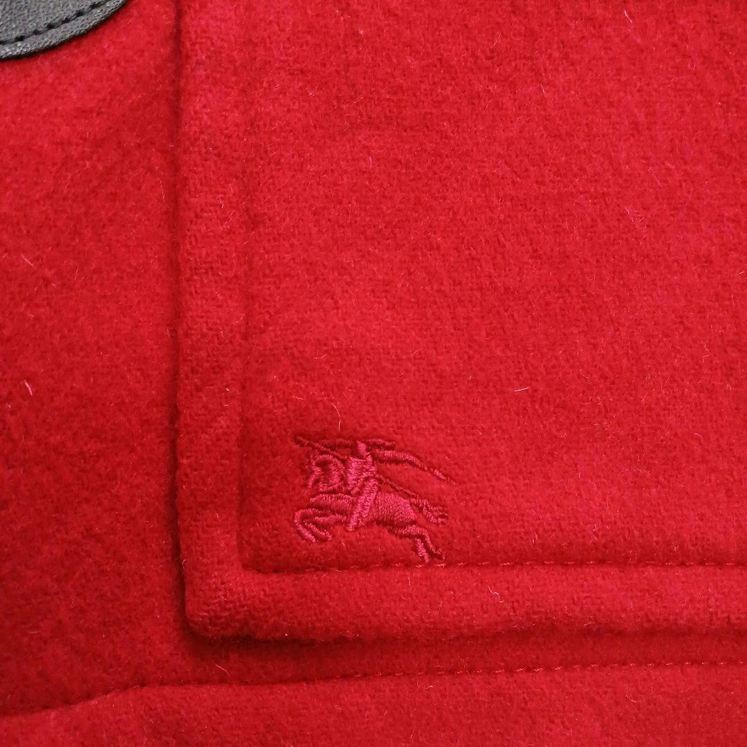 バーバリー　キッズダッフルコート　メガチェック　ホースロゴ　牛革トグル