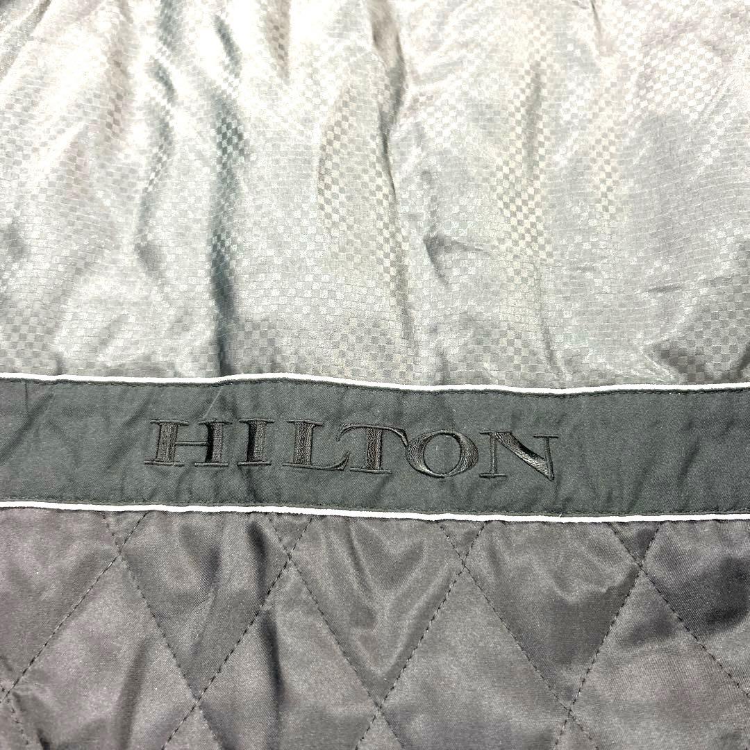 美品❗️【HILTON】ヒルトン トレンチコート (L) 黒 イタリア製