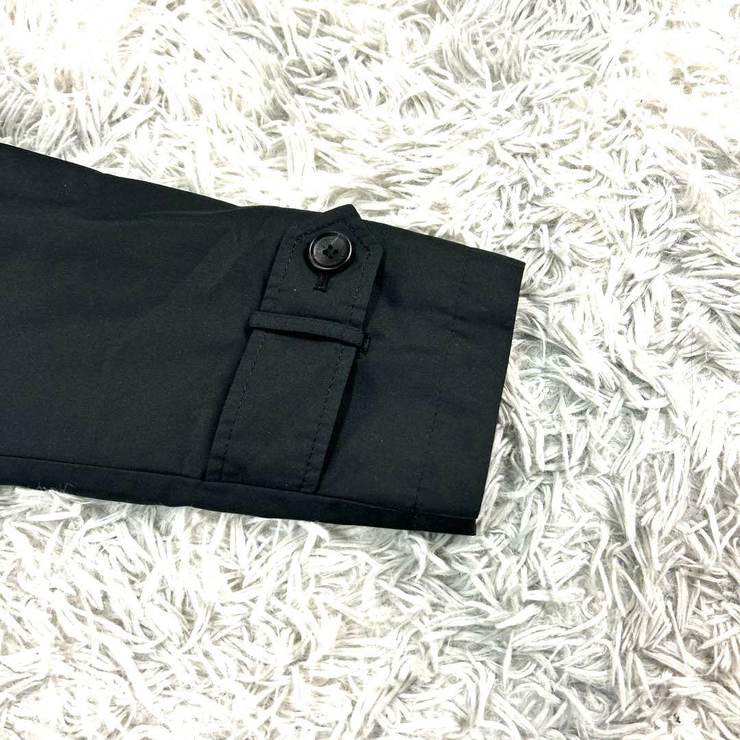 美品❗️【HILTON】ヒルトン トレンチコート (L) 黒 イタリア製