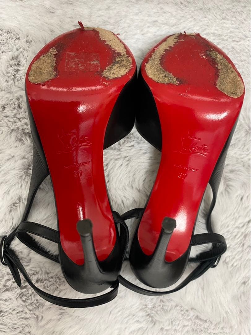 Christian Louboutin ブラック ハイヒール 37