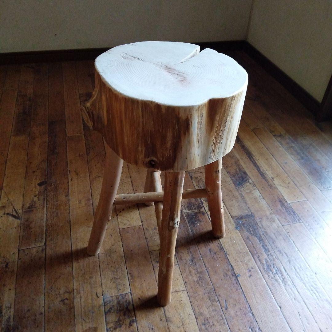 丸太のスツール-3