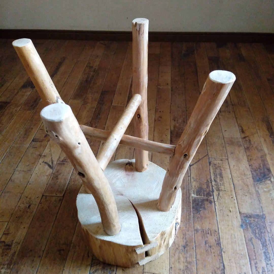 丸太のスツール-3