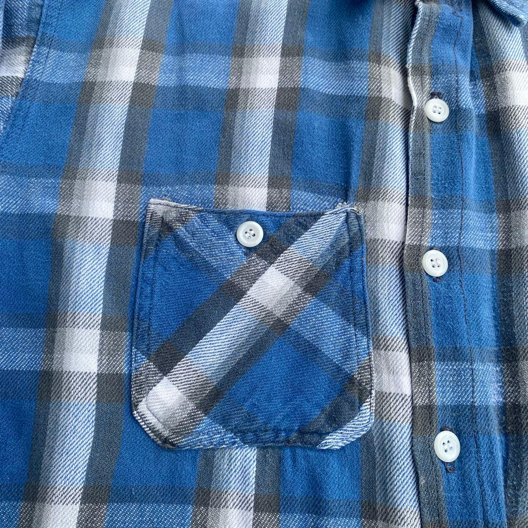 60s winter king ネルシャツ シャドーチェック 検）マチ付き