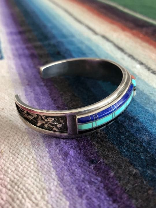 ZUNI Don Dewa ドンデワ　サンフェイス　インレイバングル　ナバホズニ