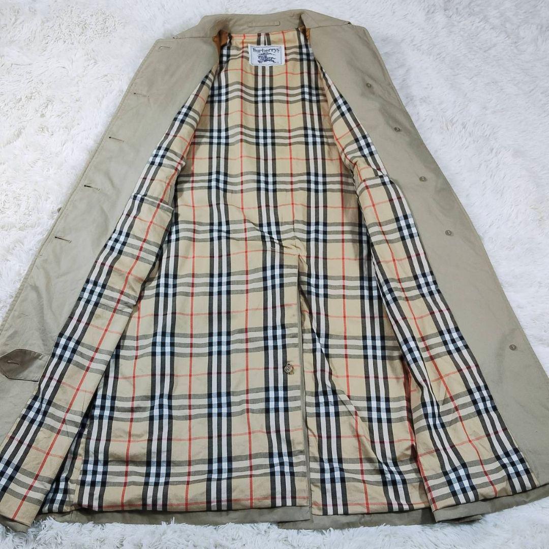 バーバーリーズ ステンカラーコート ベージュ ノバチェック ベージュ