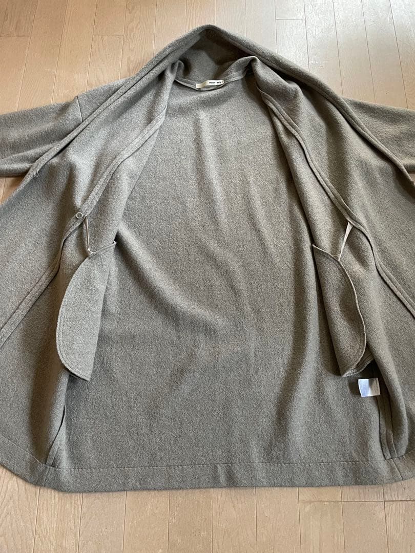 evameva press wool プレスウールローブコート