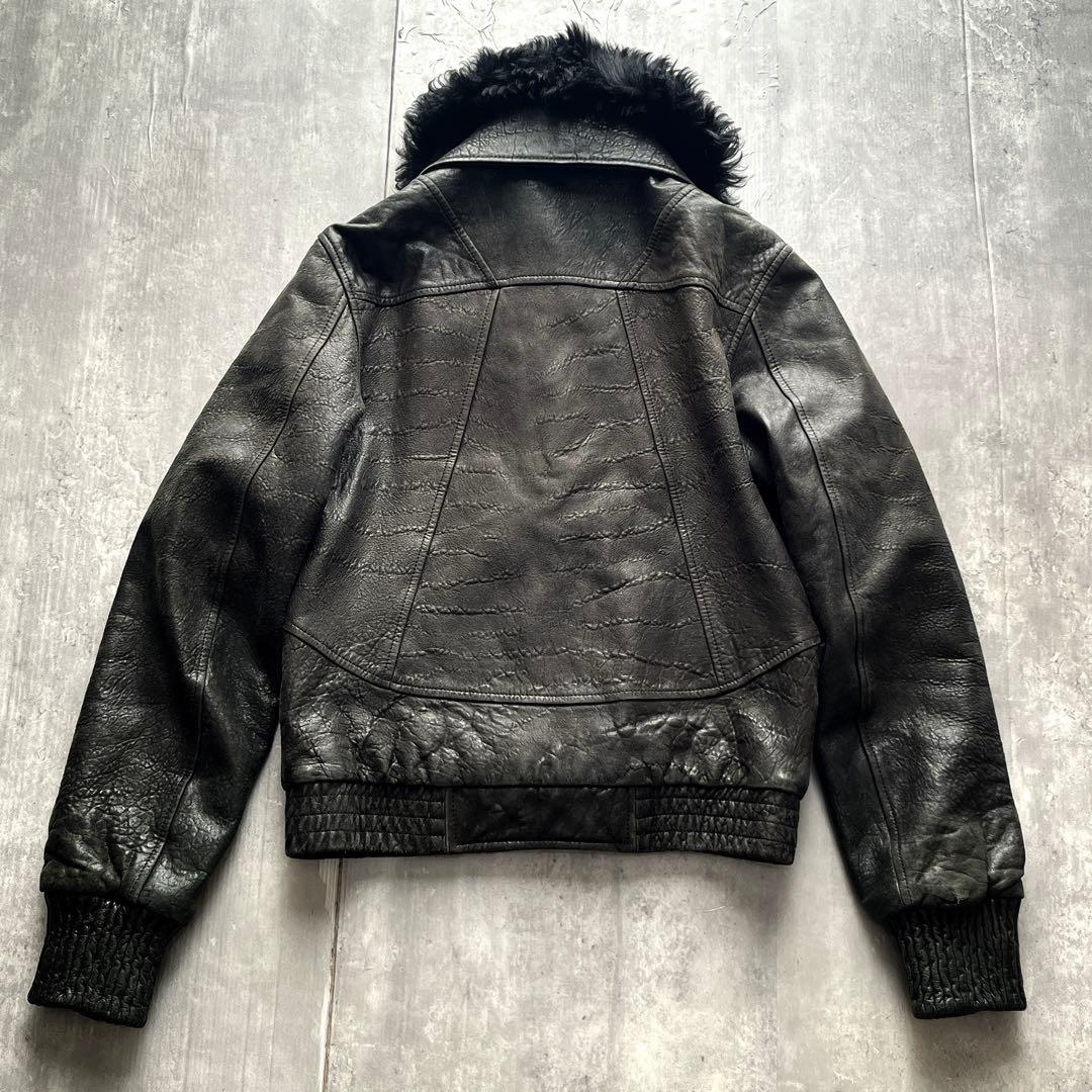 00s alexander wang 3wayレザージャケット 短丈　g-1