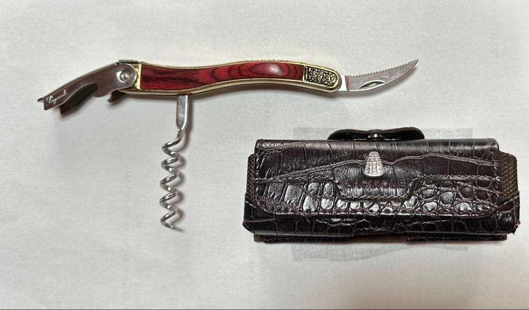 ラギオールソムリエナイフレザーケース付き