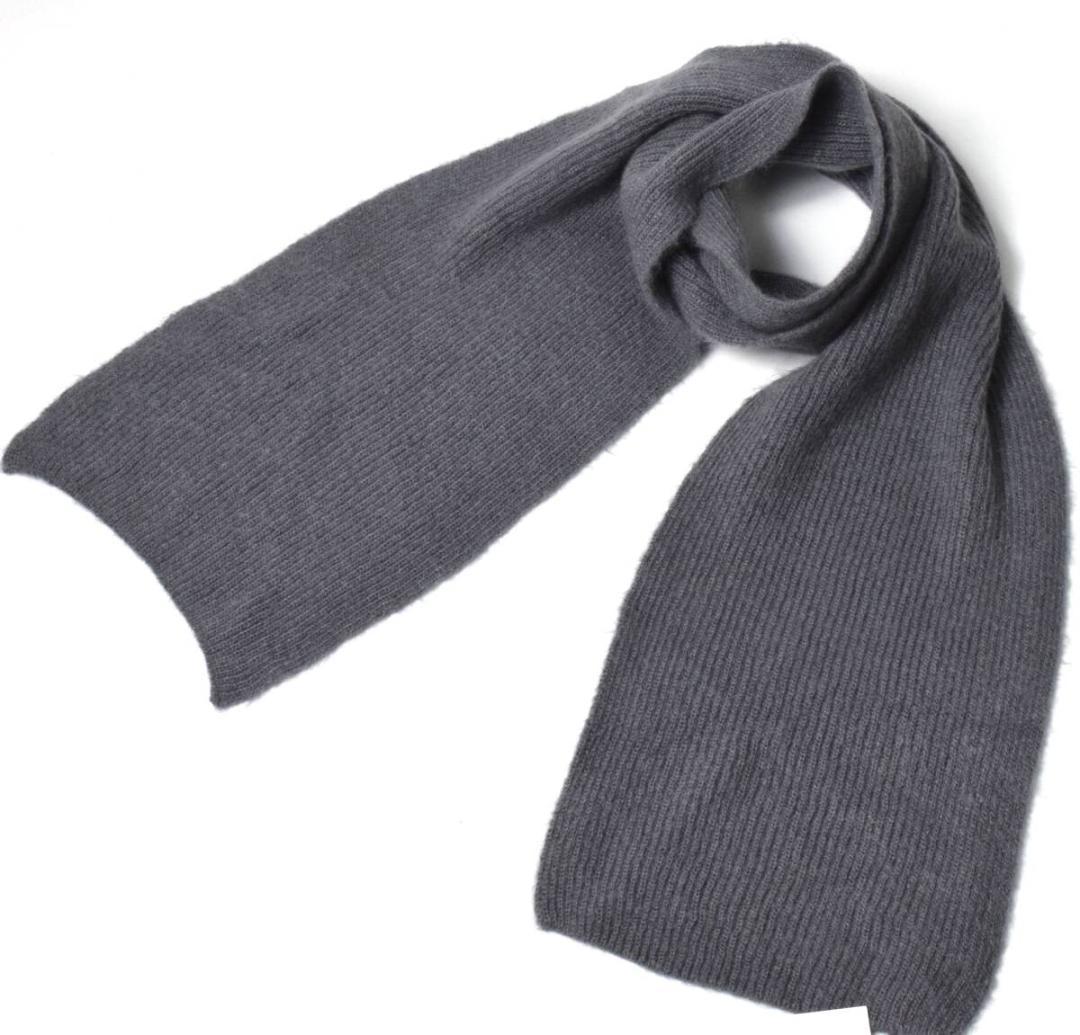 未使用 マッキントッシュ × バトナー モヘアニット マフラー グレー