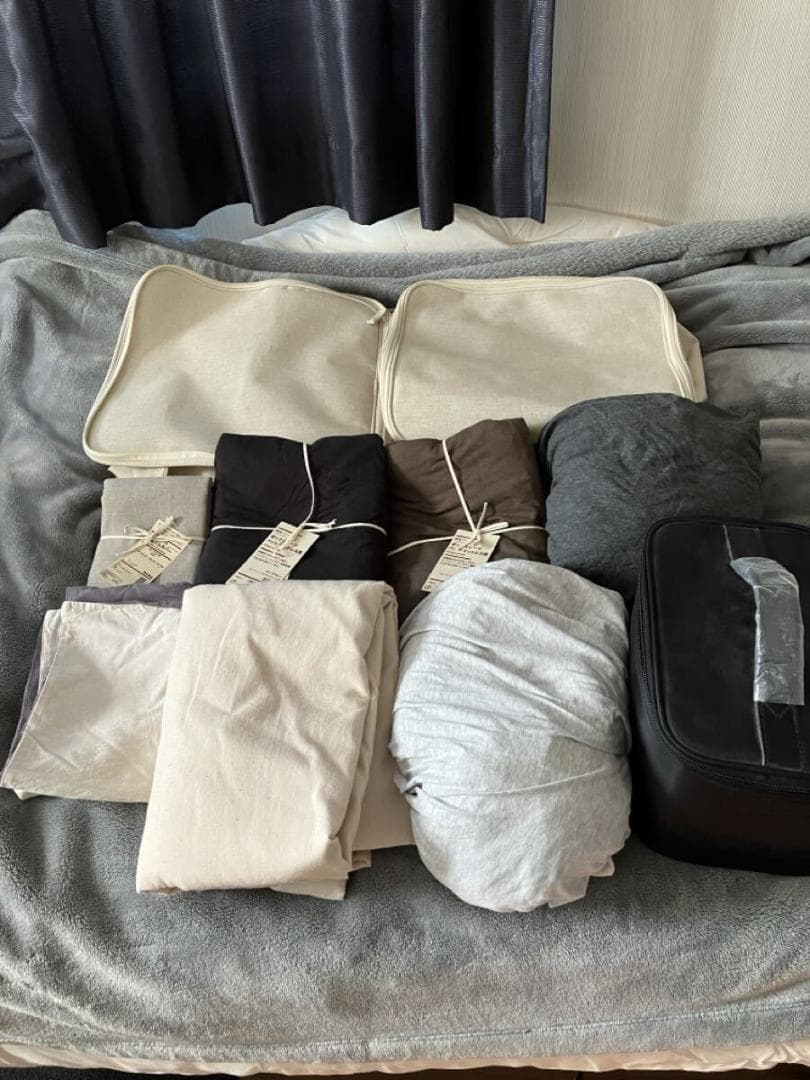 13点セット　★　MUJI　無印良品　シングルボックスシーツ　枕カバー