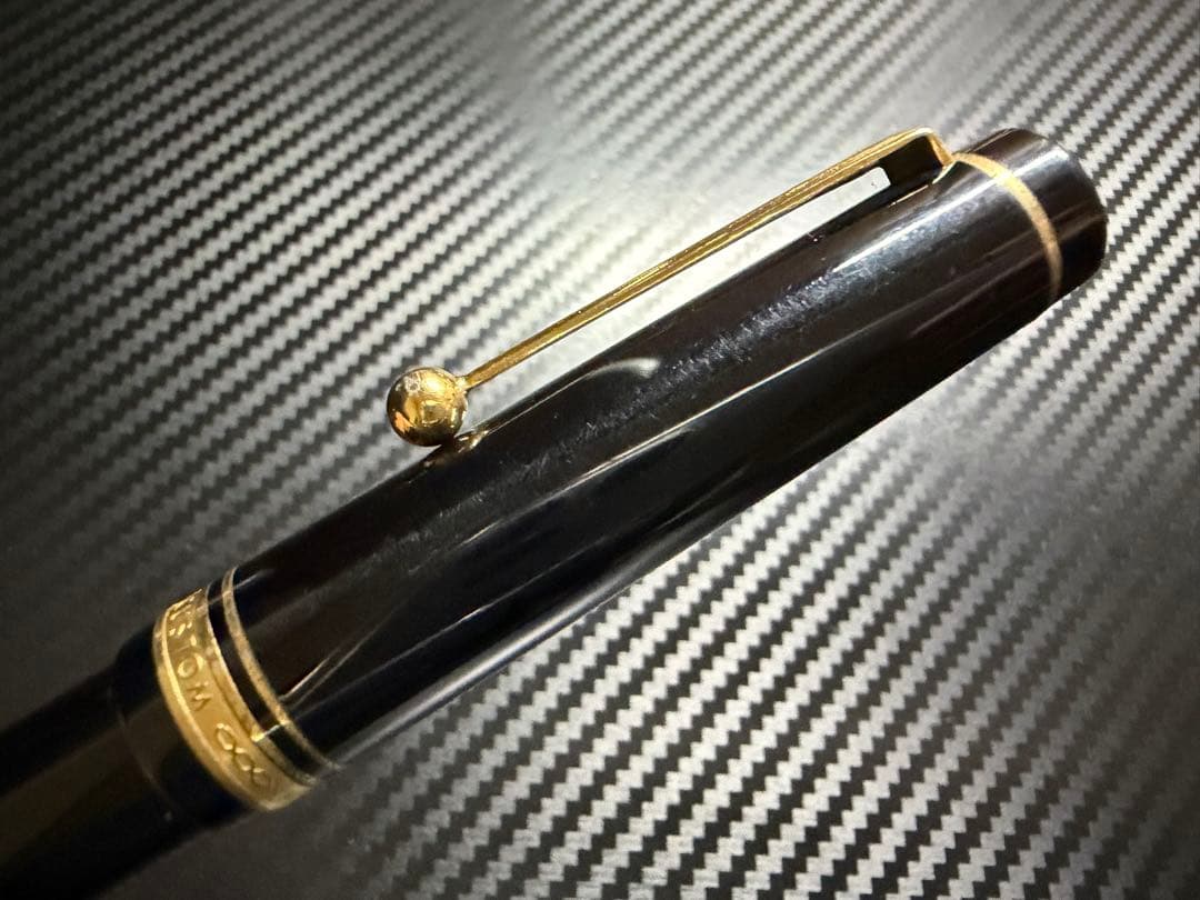 美品 旧型 パイロット カスタム ブラック M 中字 万年筆