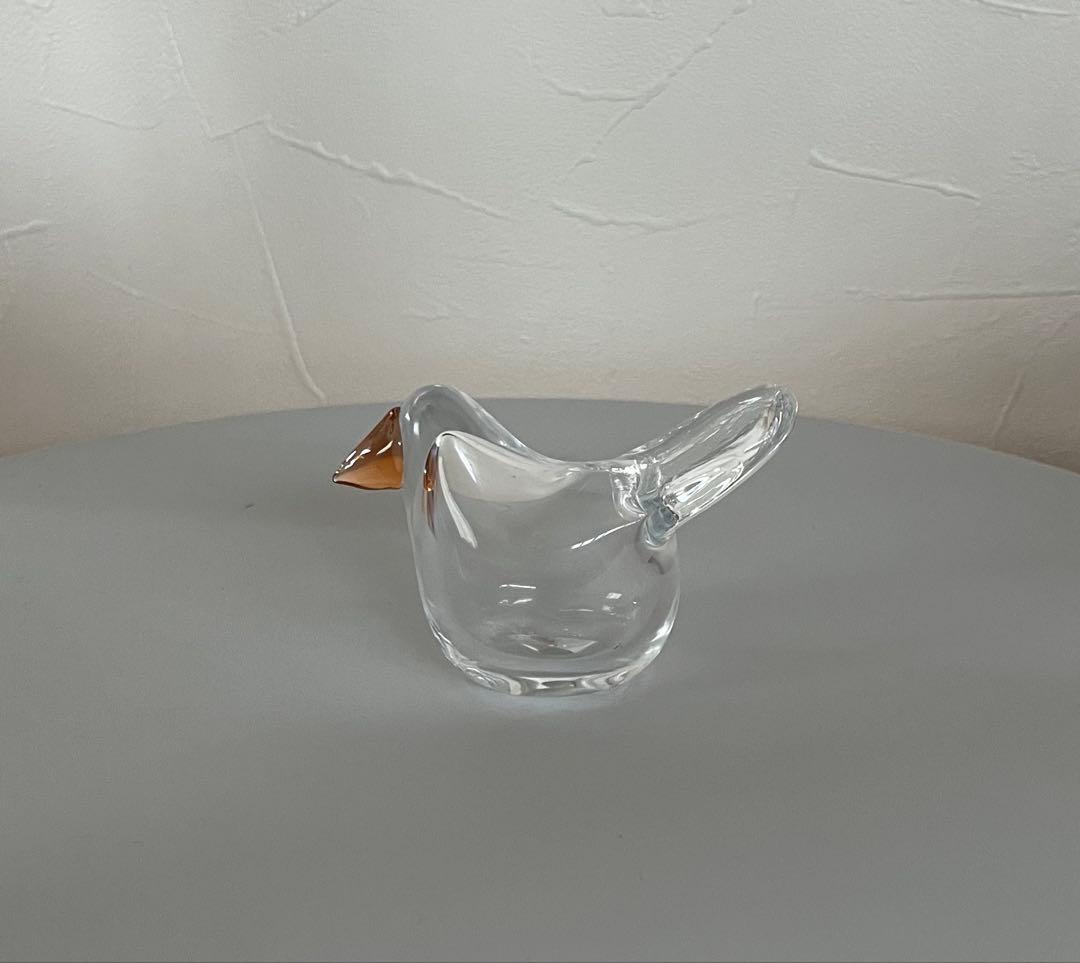 イッタラ シエッポ　クリア×オレンジ　Oiva Toikka scope