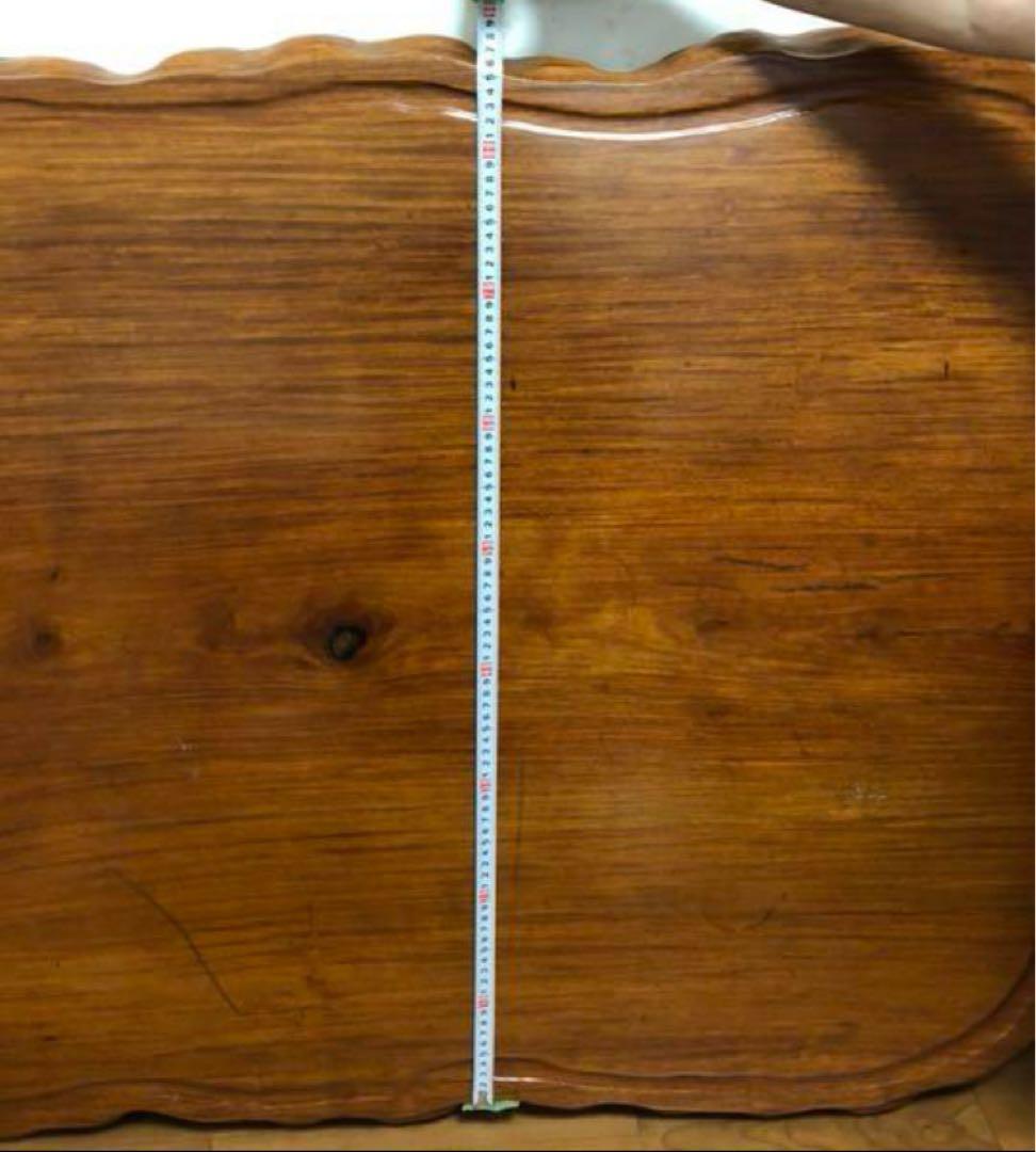 木製 波形エッジ座卓 一枚板テーブル