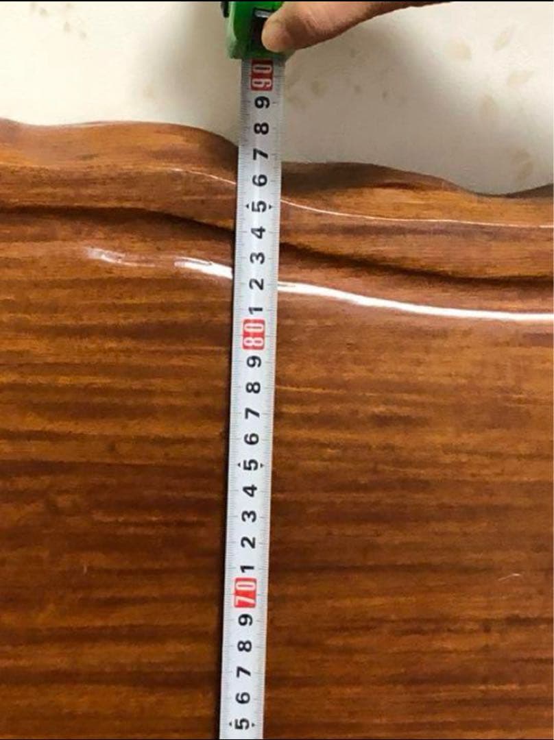 木製 波形エッジ座卓 一枚板テーブル