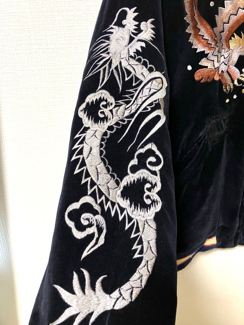 テーラー東洋 別珍 スカジャン 舞妓/鷲 YOKOSUKA サイズL