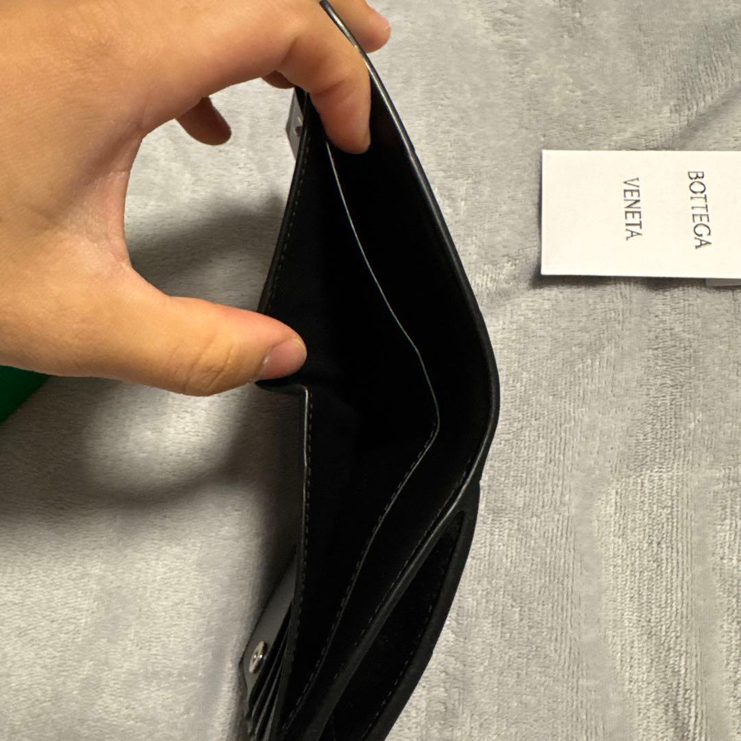 BOTTEGA VENETA ブラック 二つ折り財布