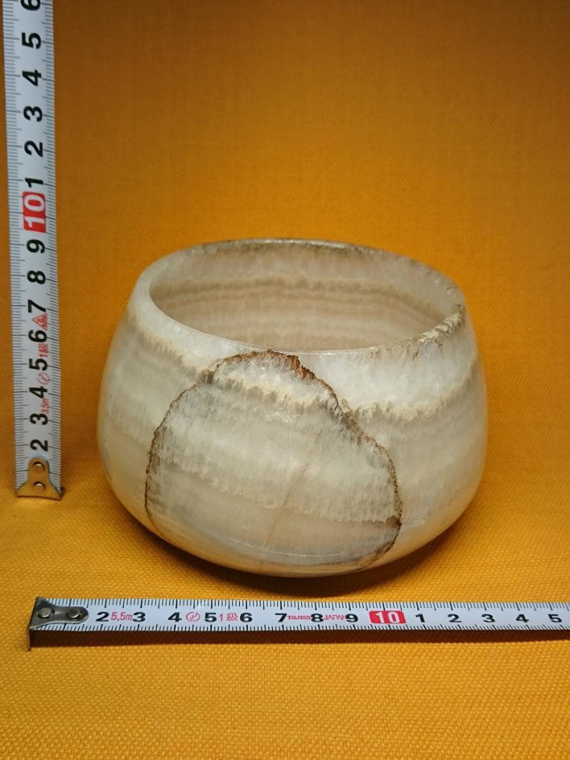 彫刻　茶碗　花器　玉石　茶道　華道　置物　インテリア　工芸品　美術品　A1582