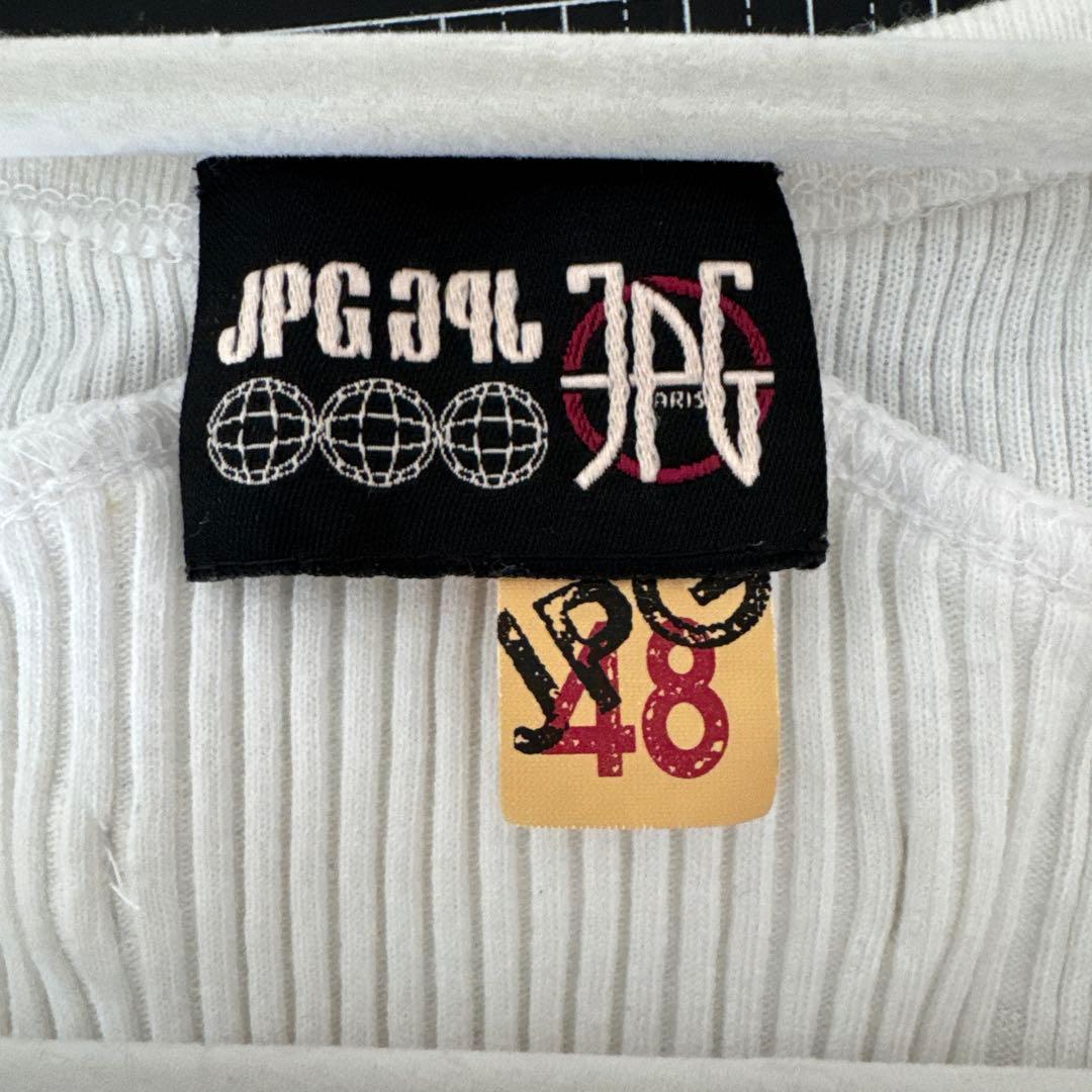 JEAN PAUL GAULTIERJEANS リブ編みタンクトップ ホワイト