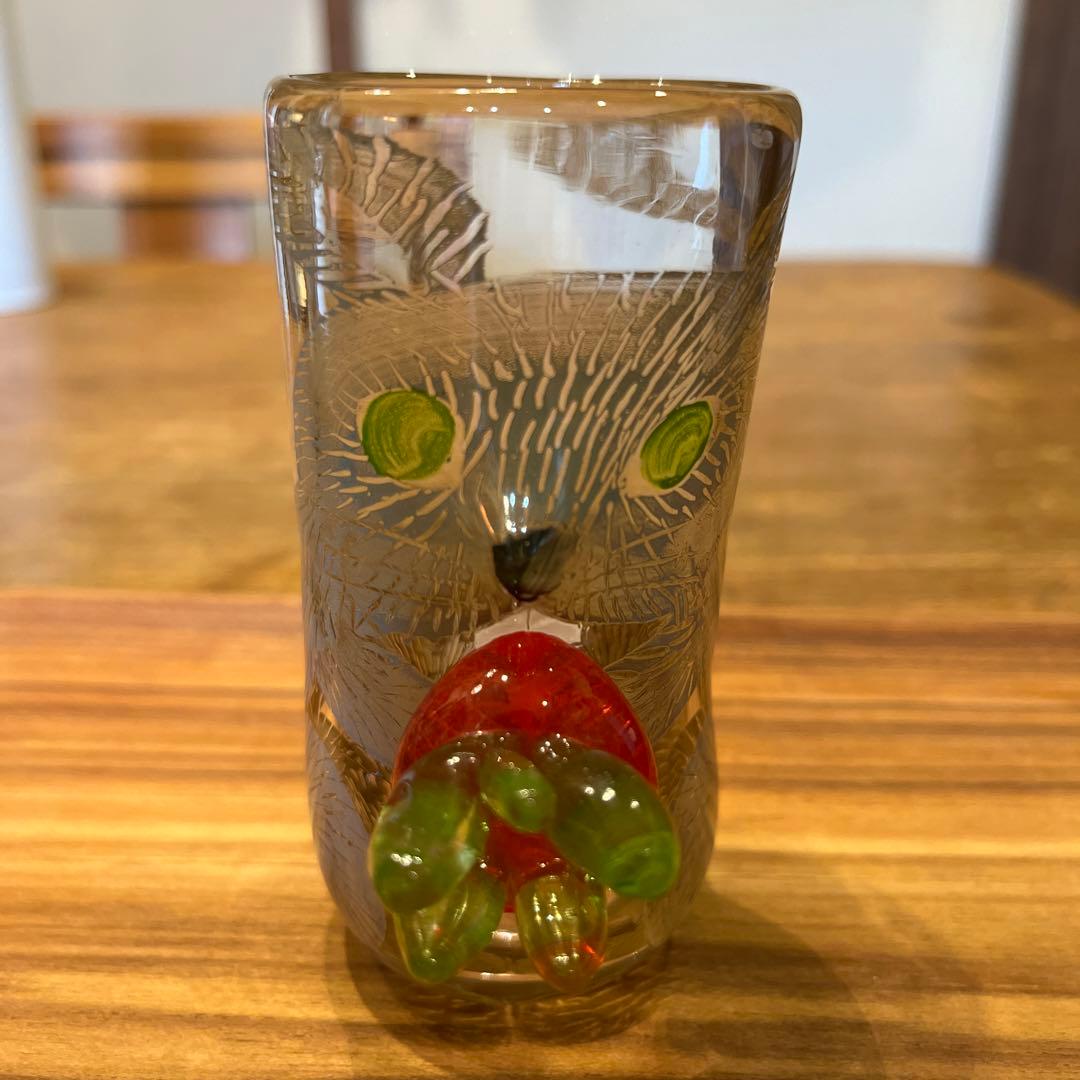 土井朋子さん　ガラスグラス　うさぎ