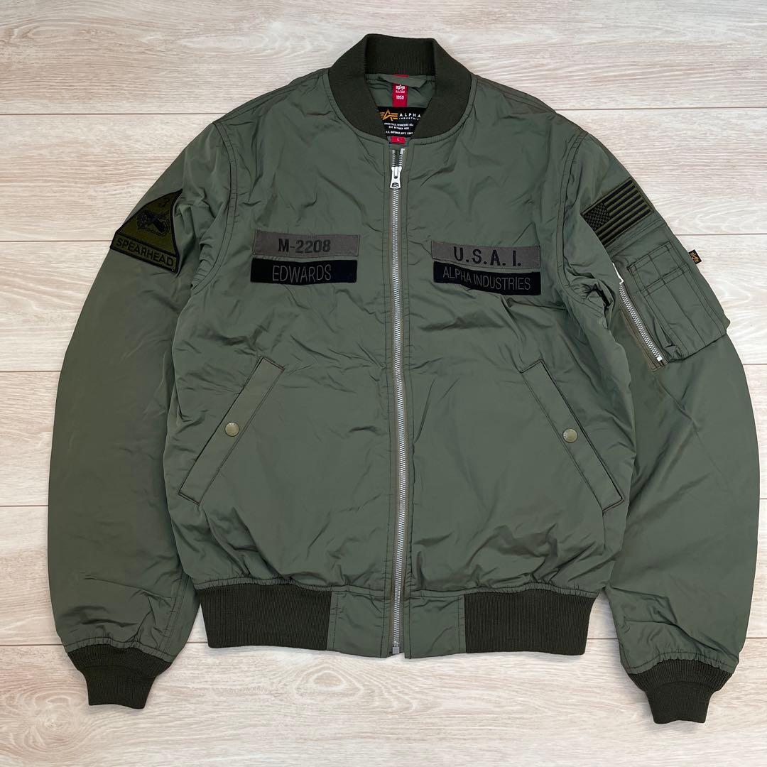 ALPHA INDUSTRIES M-2208 MA-1ジャケット オリーブ