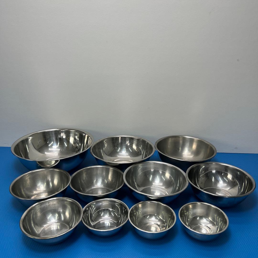 調理用ボウル11個セット　ステンレス　業務用